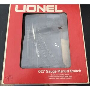 VTG Lionel 6-5021 (Left Hand) 027 Gauge Manual Switch With Instructions & Box‎